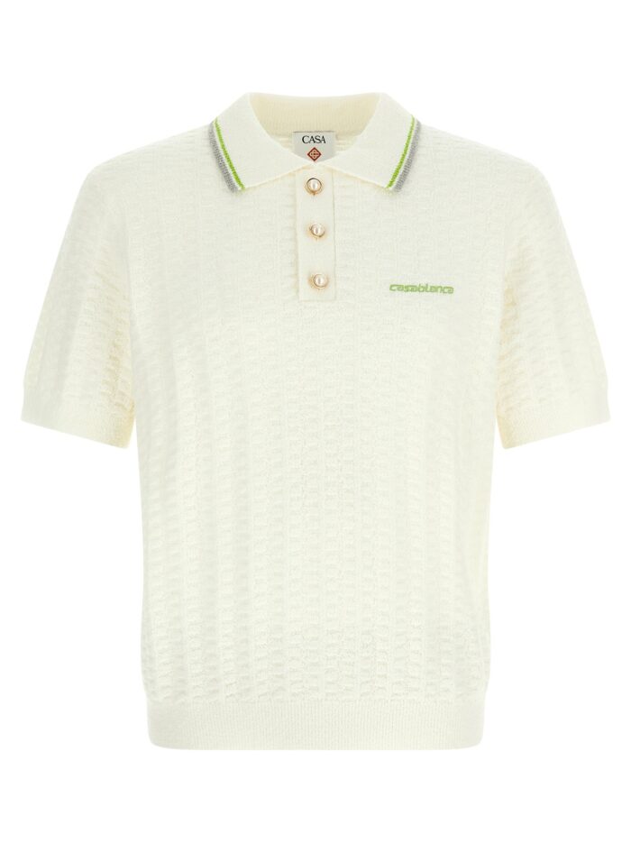 casablanca 'tennisbouclé' polo shirt CASABLANCA 'TennisBouclé' Polo Shirt