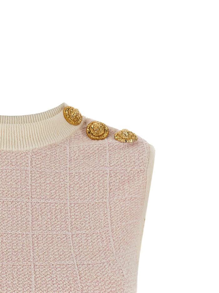 Balmain 'Testa Di Leone' Tweed Vest