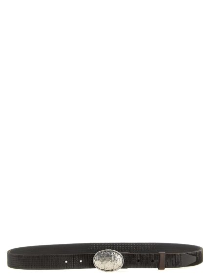 Brunello Cucinelli 'Texture' Leather Belt