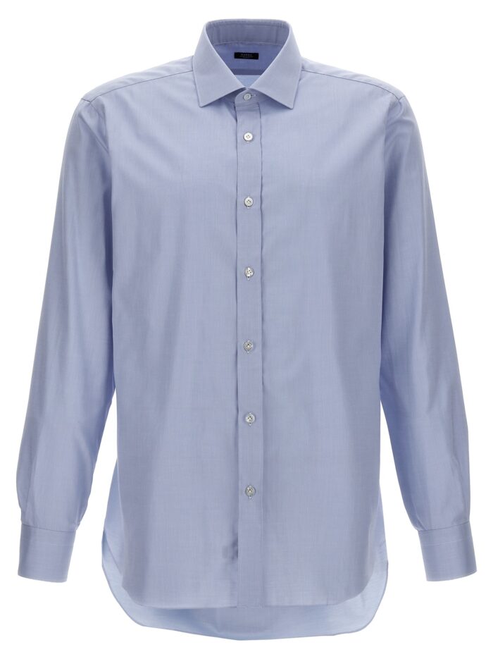 barba textured cotton shirt BARBA Textured Cotton Shirt