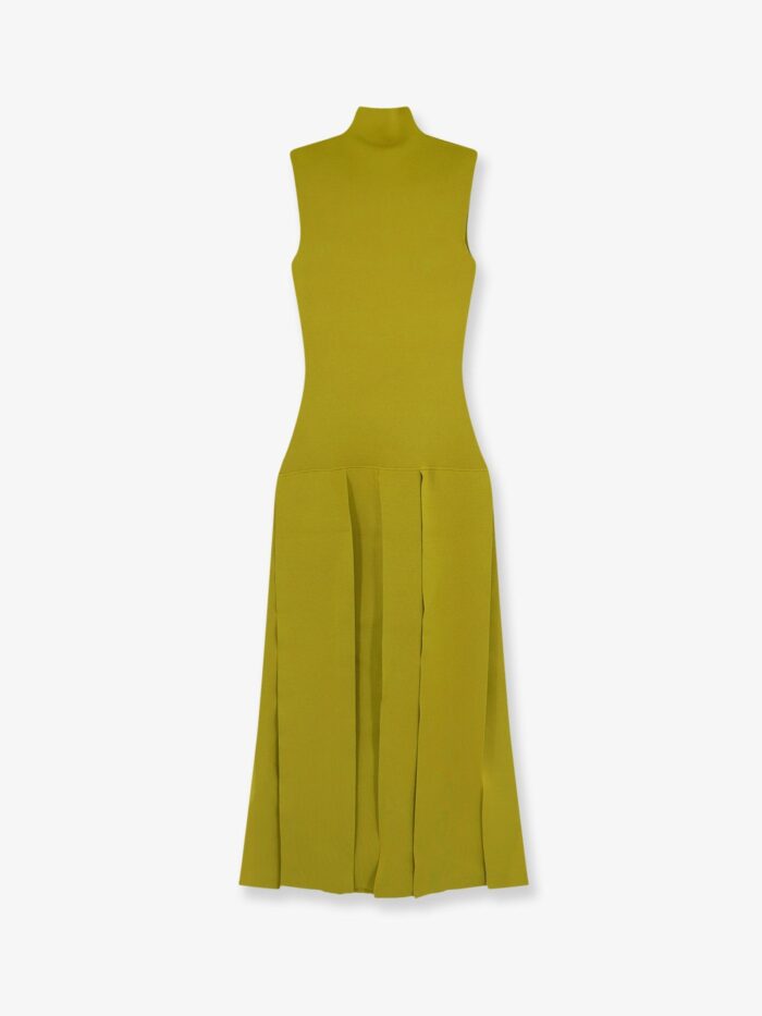 ALAIA Textured Viscose And Silk Maxi Dress
