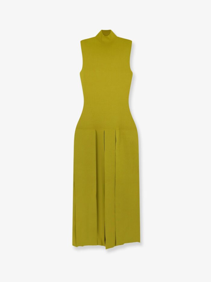 alaia textured viscose and silk maxi dress ALAIA Textured Viscose And Silk Maxi Dress