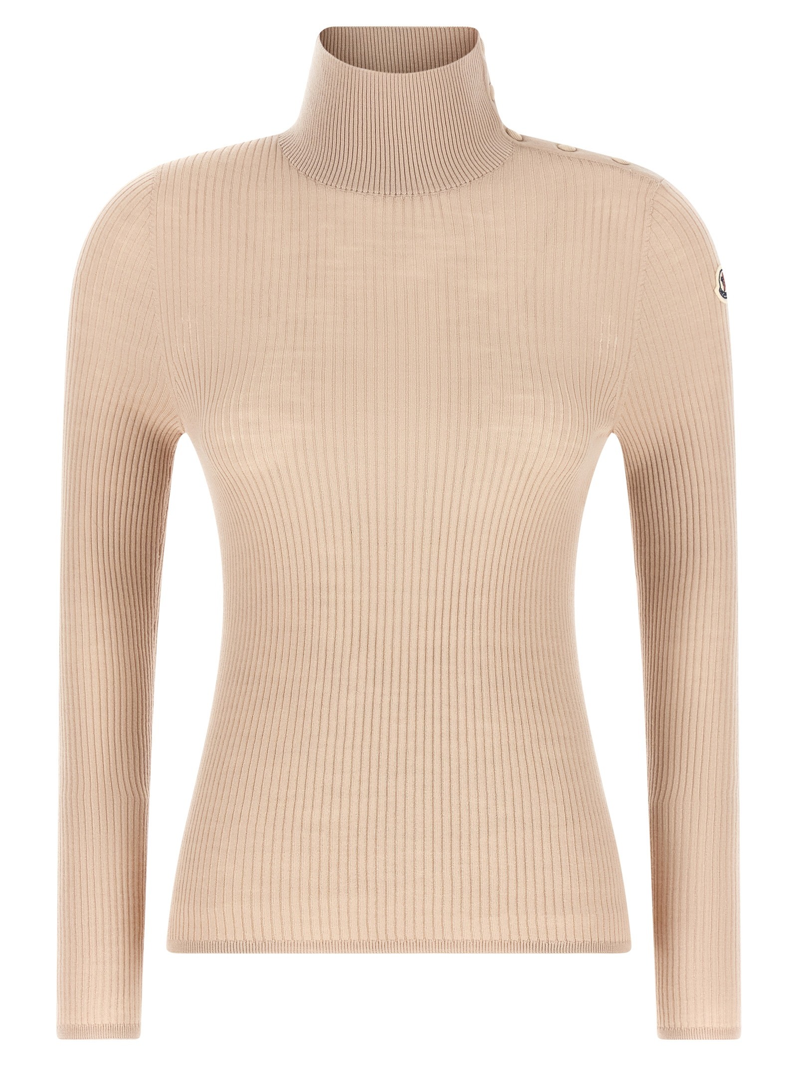 Moncler Textured Wool Turtleneck Sweater