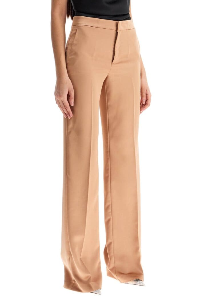 THE ANDAMANE Flared Satin Trousers