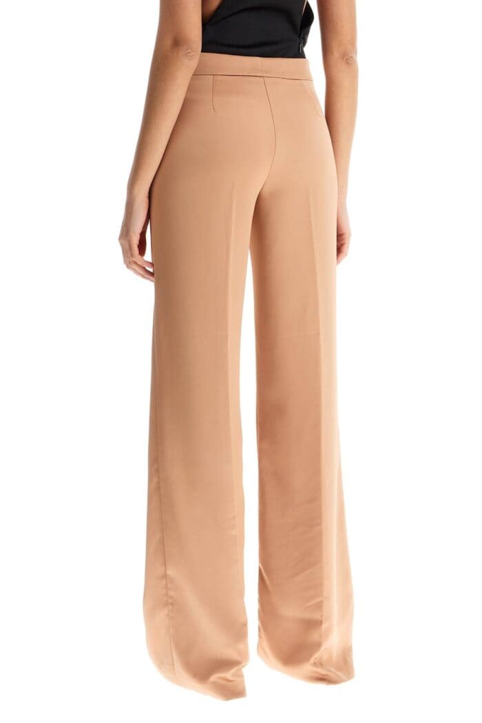 THE ANDAMANE Flared Satin Trousers