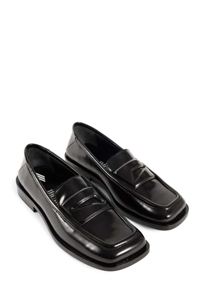 THE ATTICO Amanda Brushed Leather Loafers