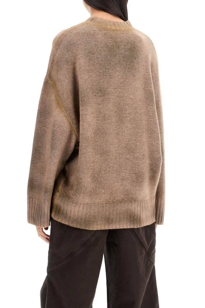 THE ATTICO Asymmetric Wool And Cashmere Pullover