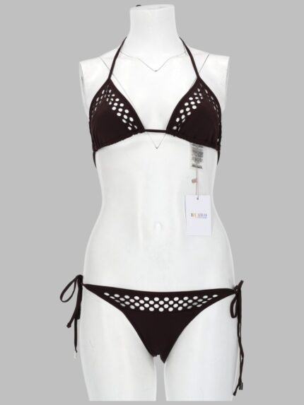 The Attico BIKINI "IL PRIMO BAGNO" IN LYCRA TRAFORATA