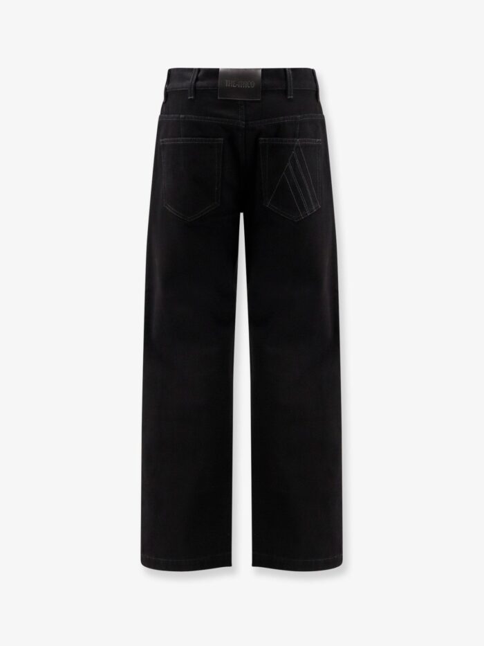 The Attico Black Denim Trousers
