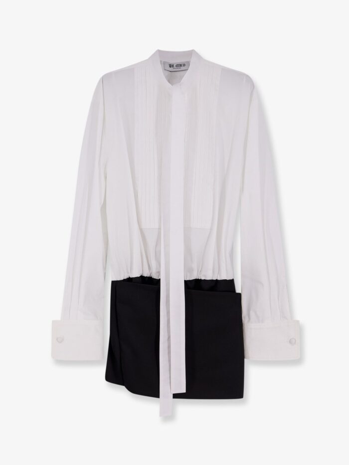 the attico black/white mini dress The Attico Black/White Mini Dress