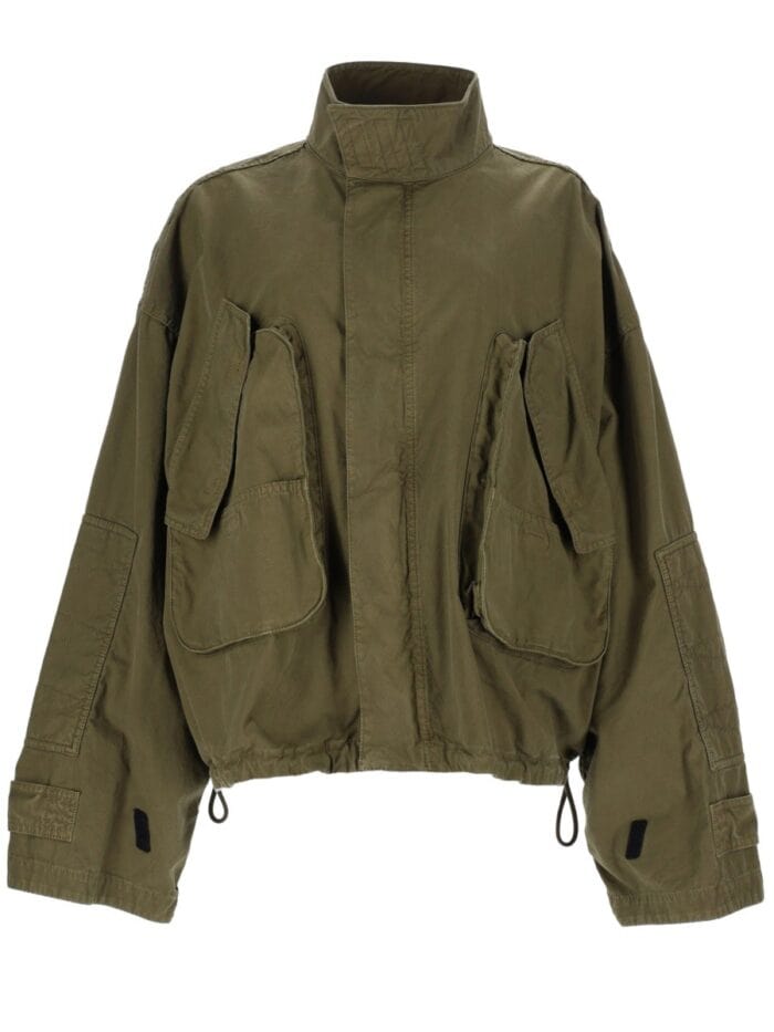 The Attico BOMBER JACKET WITH POCKETS AND DRAWSTRING