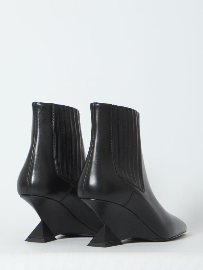 The Attico Cheope black ankle boots