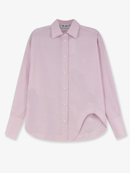 The Attico Cotton Shirt With Front Embroidered Logo