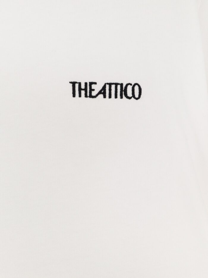 The Attico Cotton T-shirt With Embroidered Logo