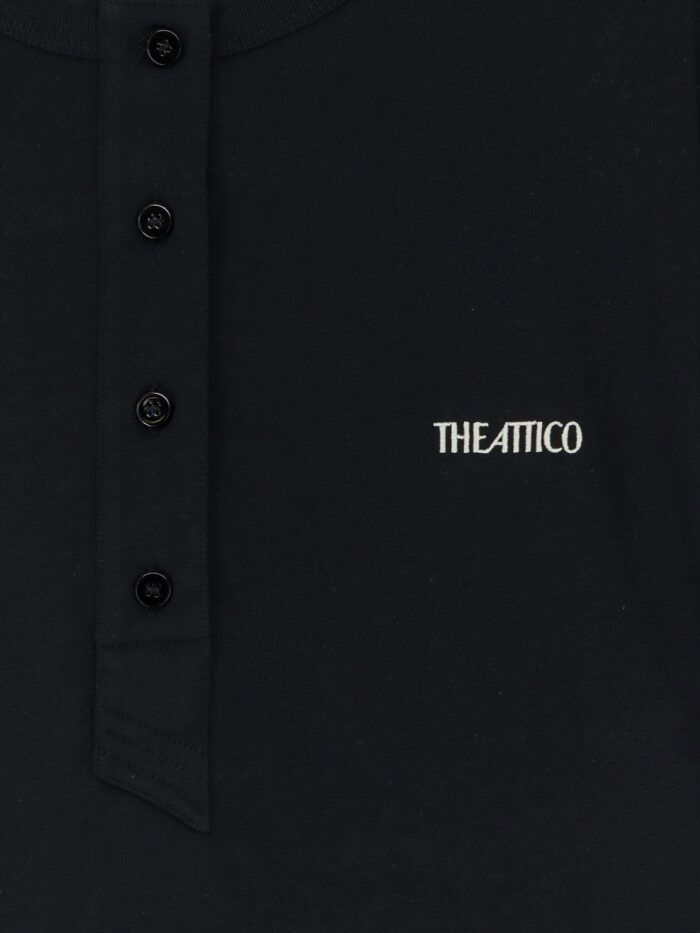 The Attico Cotton T-shirt With Embroidered Logo On The Front