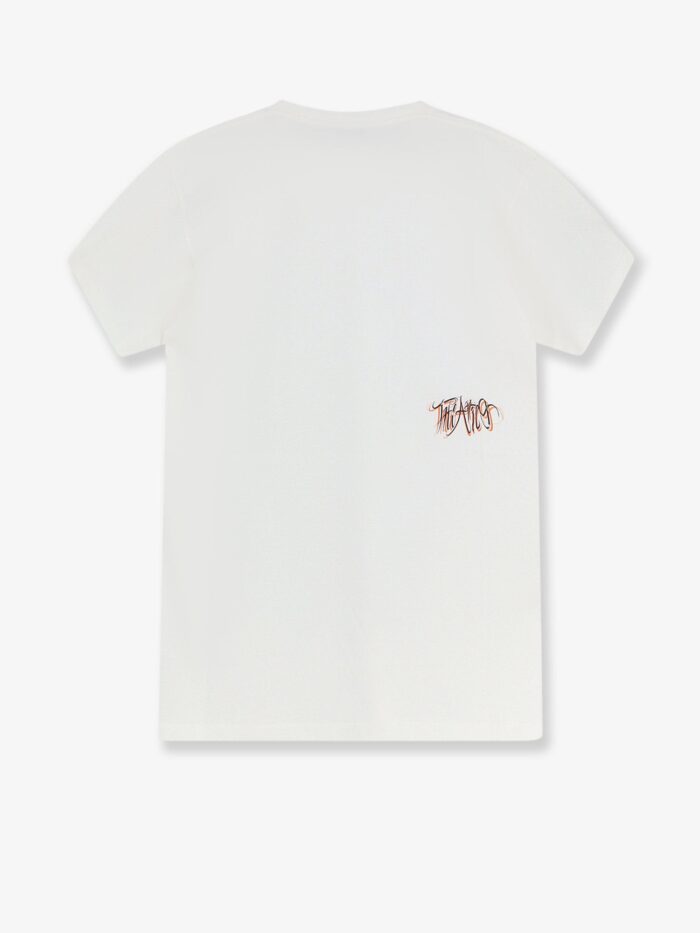 The Attico Cotton T-shirt With Printed Logo On The Front