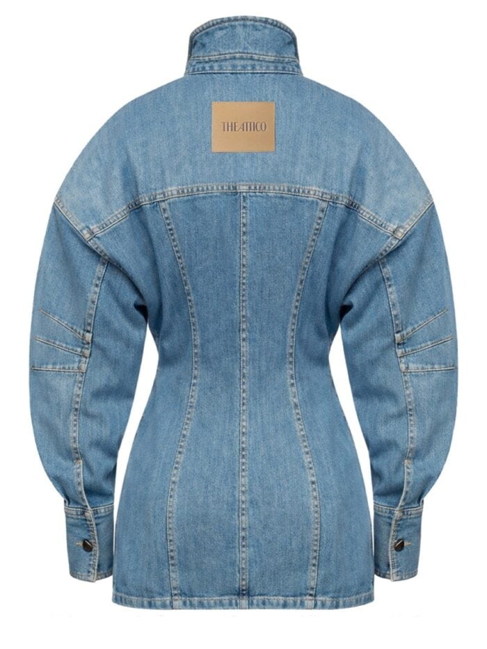 The Attico DENIM MINI DRESS