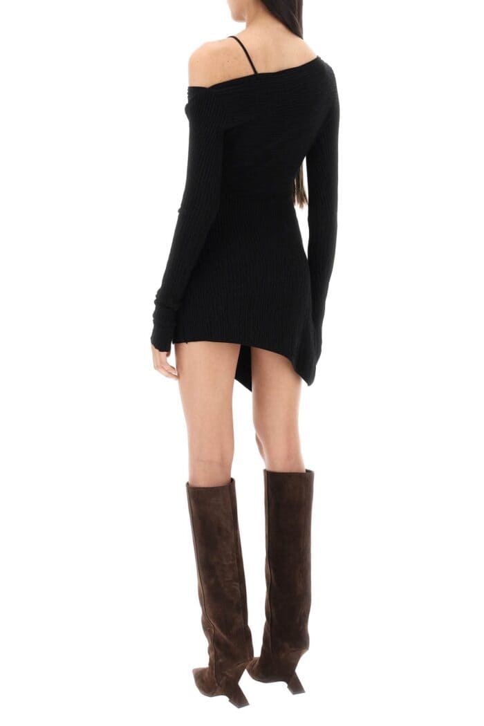 The Attico 'desai' Mini Dress In Texturized Knit