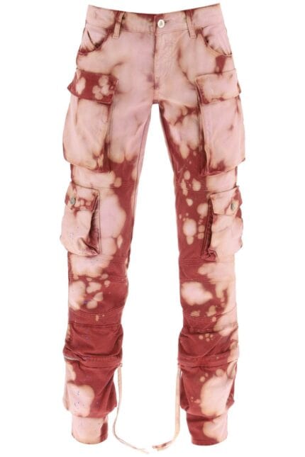 The Attico 'essie' Slim-fit Tie-dye Cargo Pants