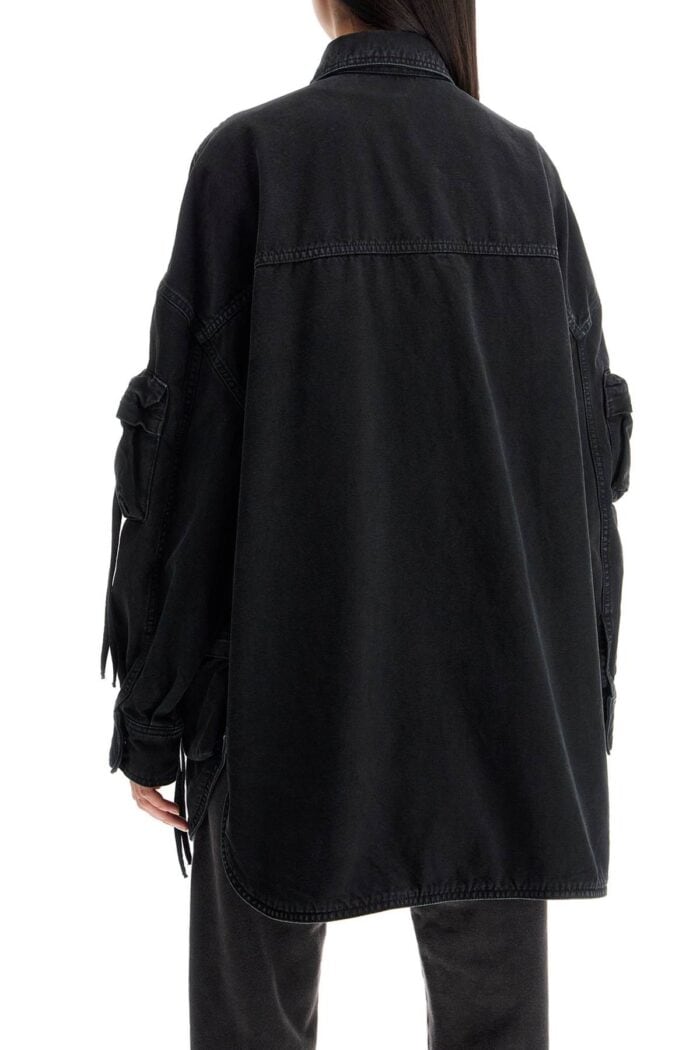 THE ATTICO Fern Maxi Cargo Overshirt