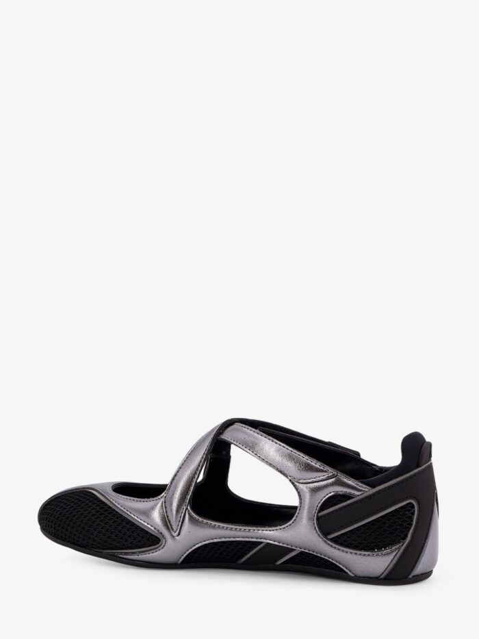 The Attico Floor 01 Mesh And Leather Ballerinas Flat