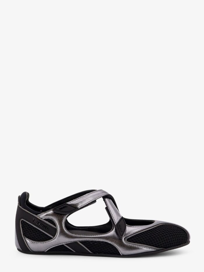 The Attico Floor 01 Mesh And Leather Ballerinas Flat