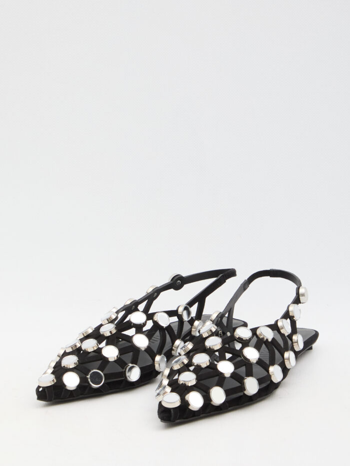 The Attico Grid ballerina