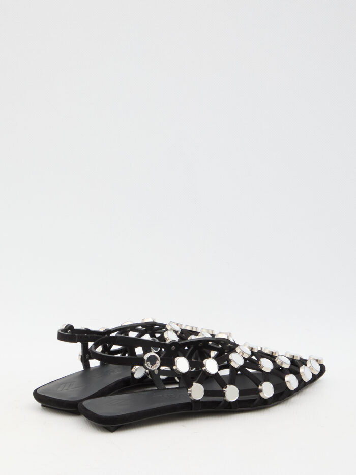 The Attico Grid ballerina