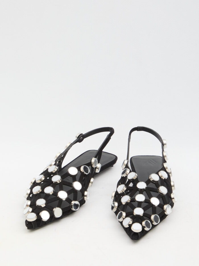 The Attico Grid ballerina