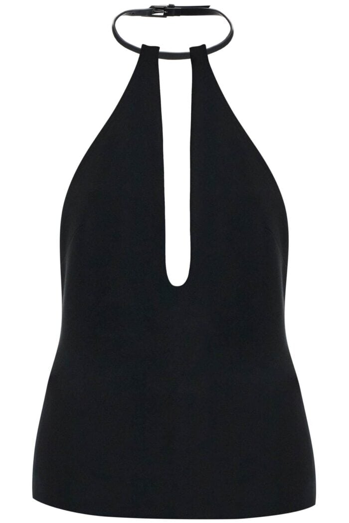 THE ATTICO Halter Neck Top With Open