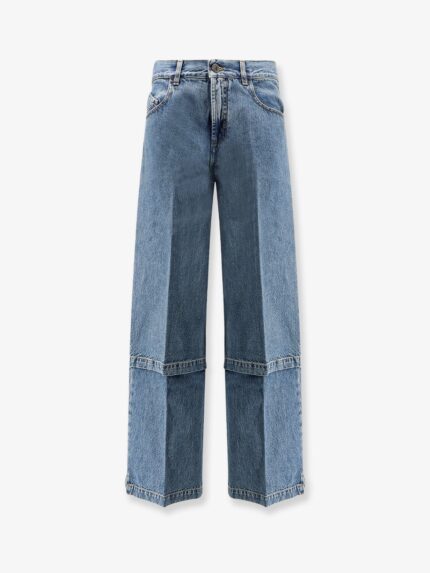 The Attico Jeans With Logo Embroidery