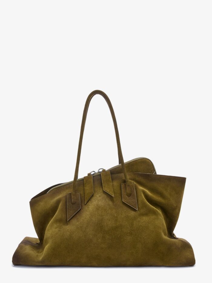 The Attico La Passeggiata Large Suede Shoulder Bag