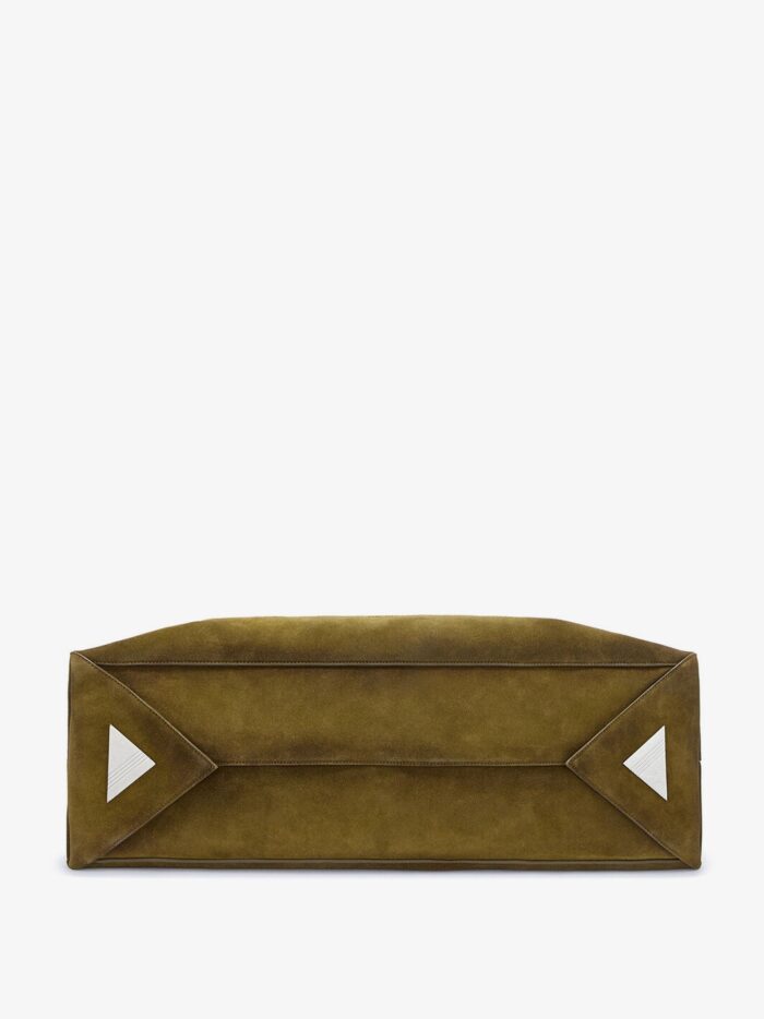 The Attico La Passeggiata Large Suede Shoulder Bag