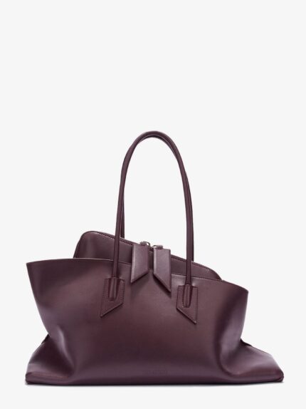 The Attico La Passeggiata Medium Leather Shoulder Bag