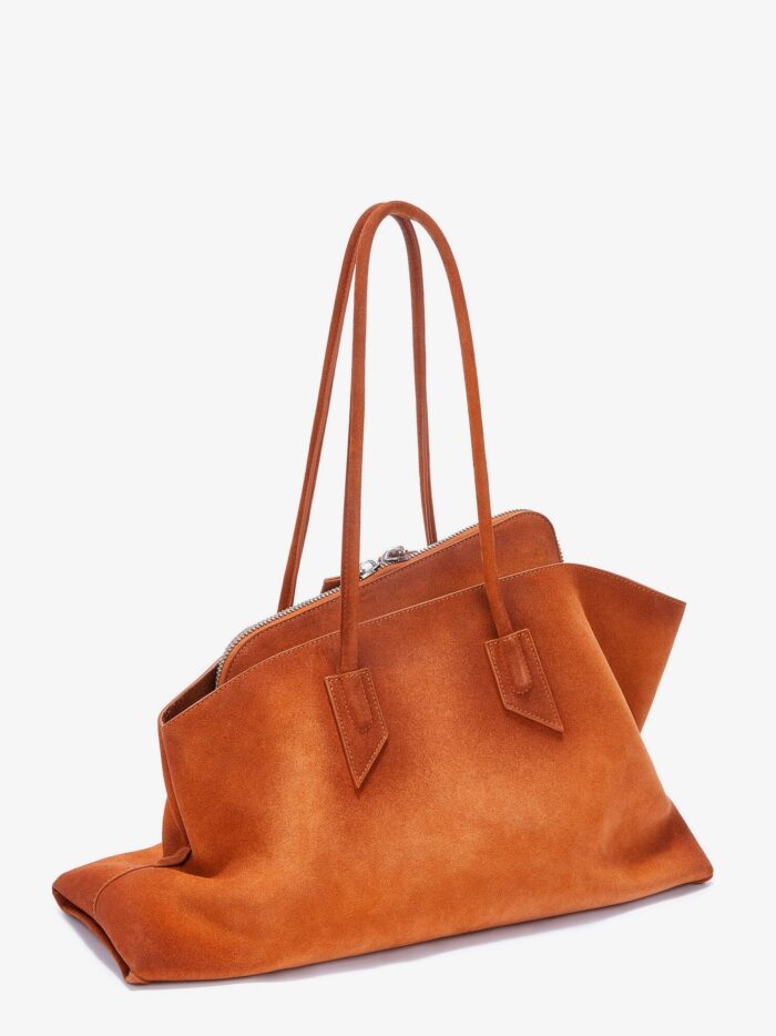 The Attico La Passeggiata Medium Suede Shoulder Bag
