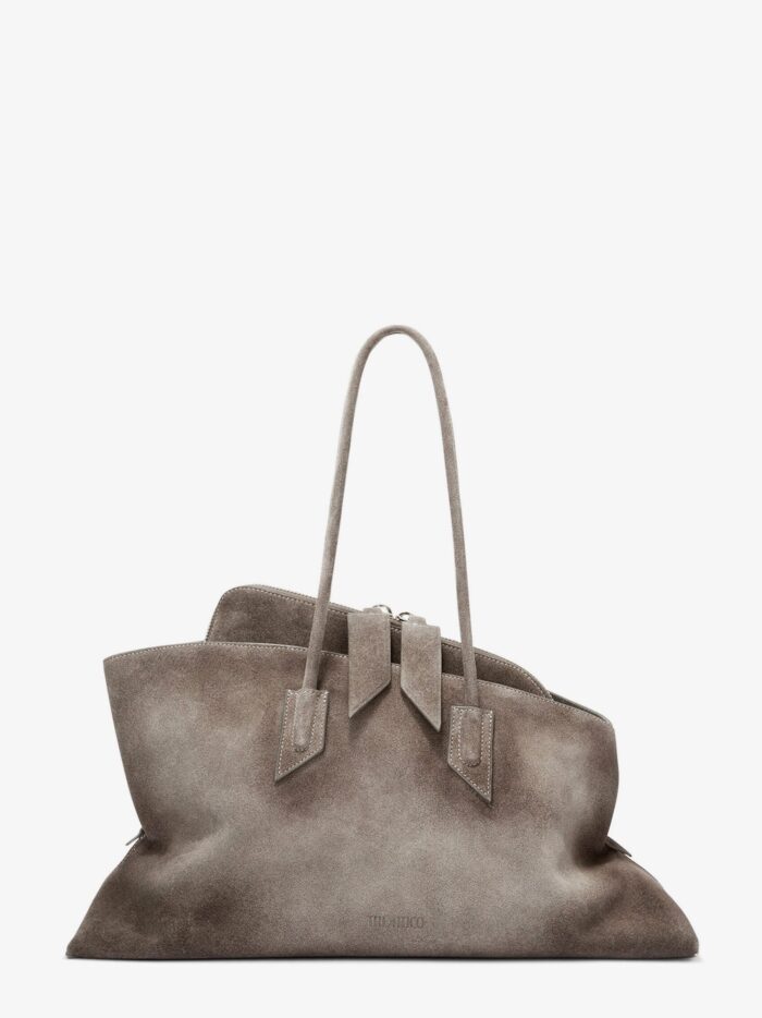 The Attico La Passeggiata Medium Suede Shoulder Bag