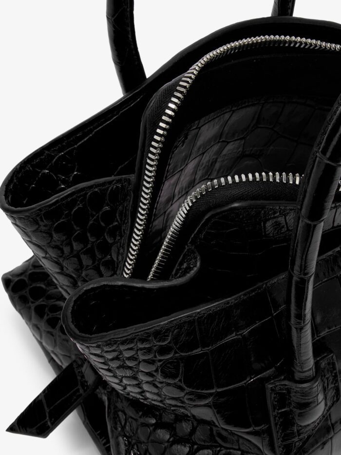 The Attico La Passeggiata Mini Croco Effect Leather Handbag