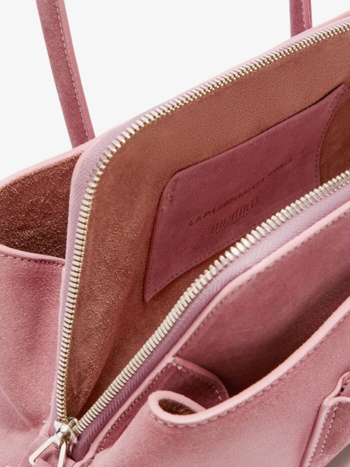 The Attico La Passeggiata Suede Shoulder Bag