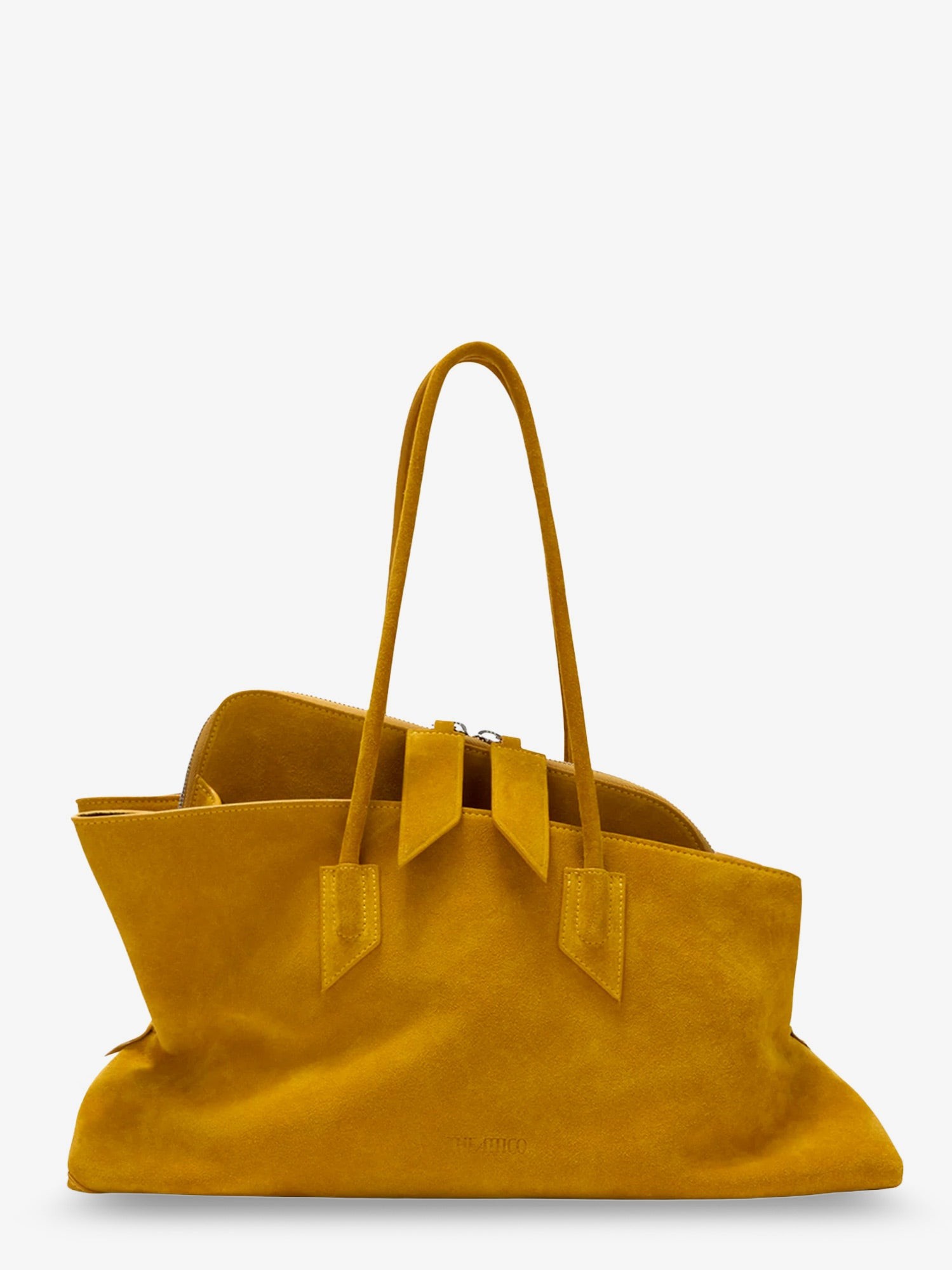 The Attico La Passeggiata Suede Shoulder Bag