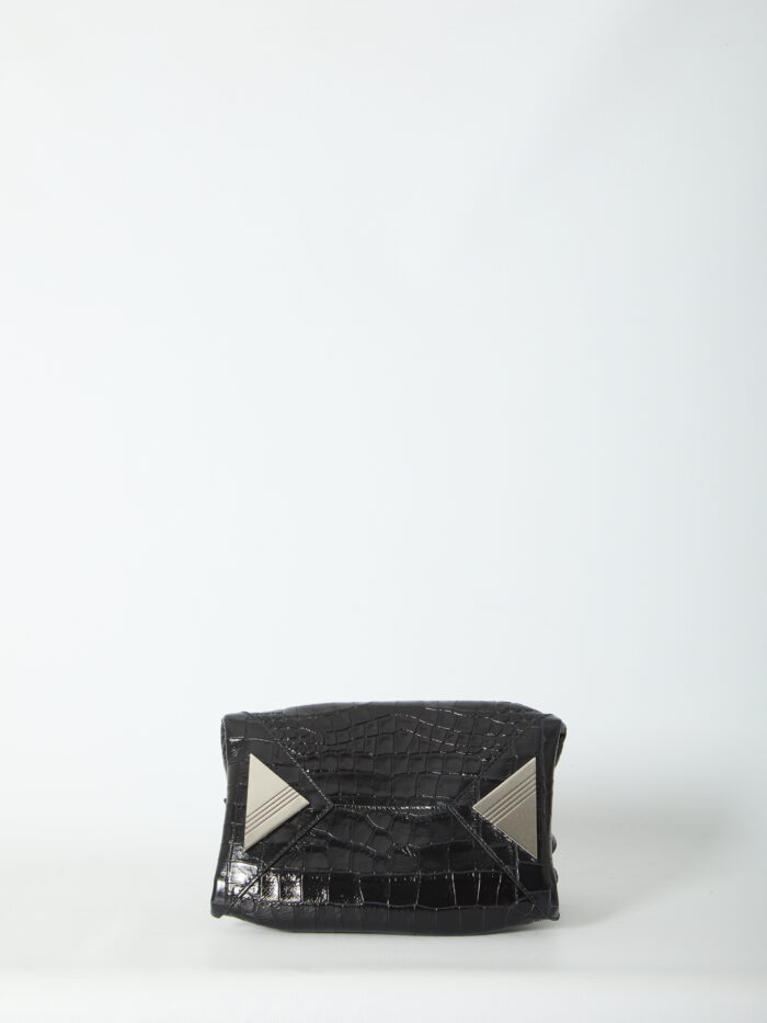 The Attico La Passeggiata top handle black bag mini