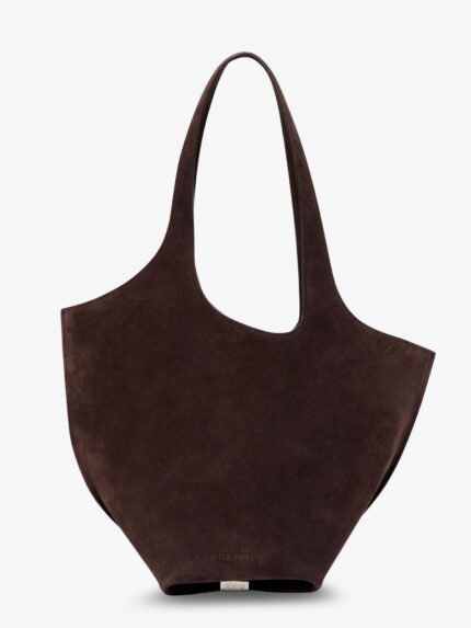 The Attico La Scoop Suede Shoulder Bag