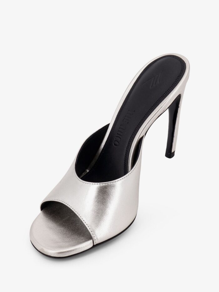 The Attico Laminated Leather Betta Sandals