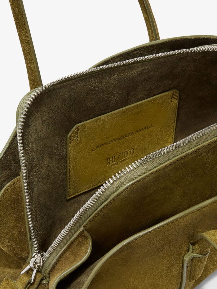 The Attico Laminated Leather La Passeggiata Small Shoulder Bag