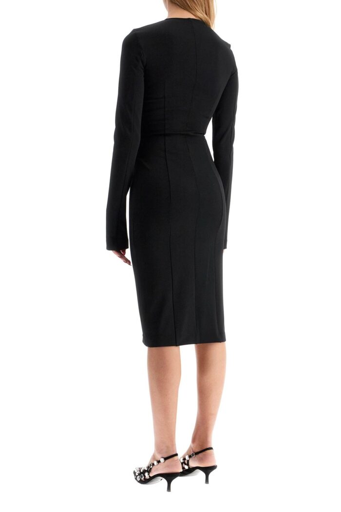 THE ATTICO Midi Dress With Double Zipper Detail