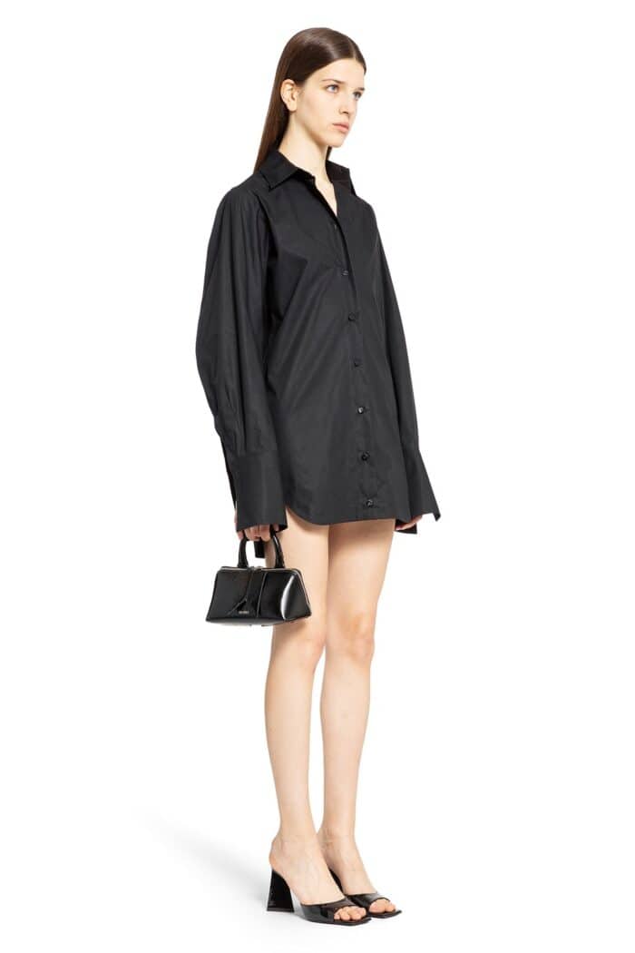 THE ATTICO Mini Shirt Dress In Parachute Canvas