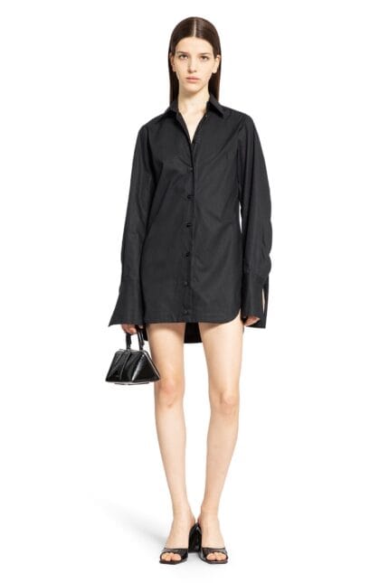 THE ATTICO Mini Shirt Dress In Parachute Canvas