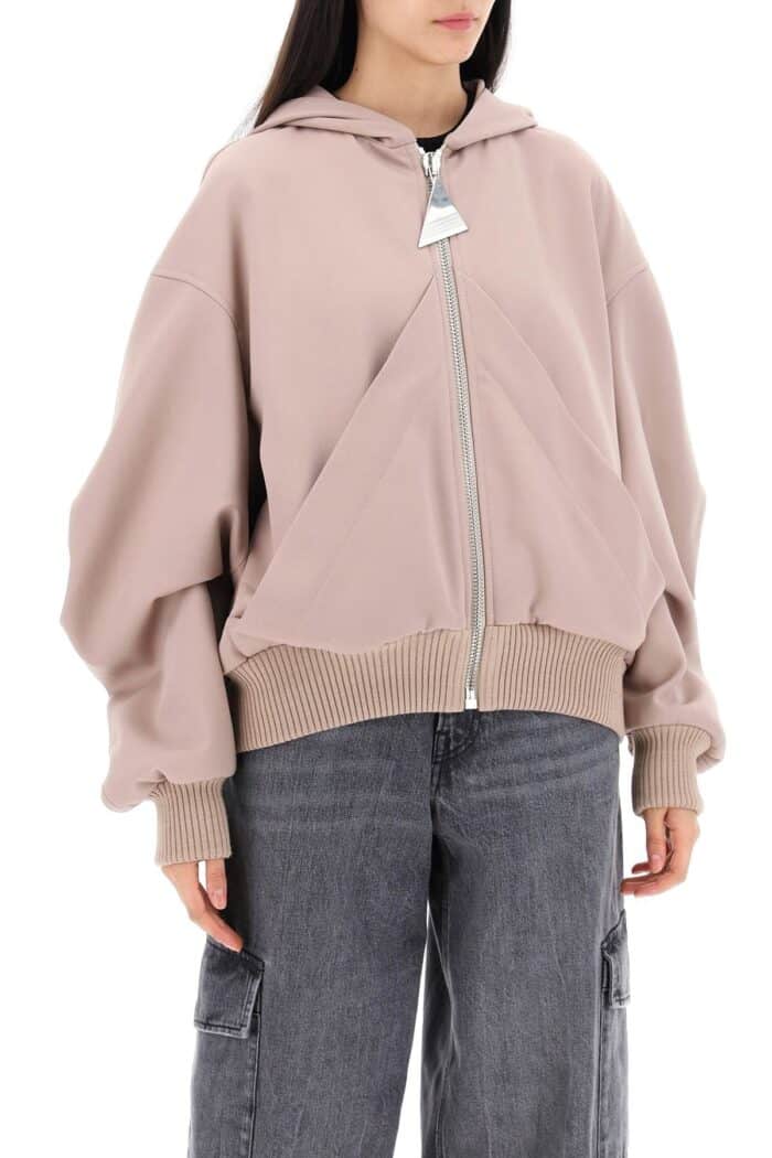 THE ATTICO Oversized Hooded Bomber Jacket