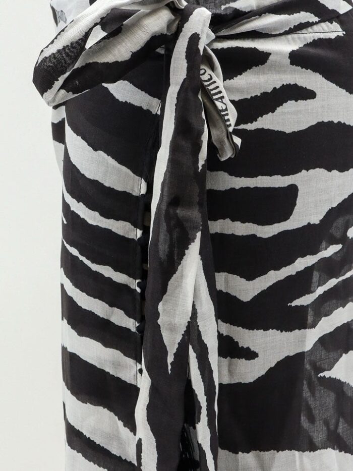 The Attico Pareo Cotton Skirt