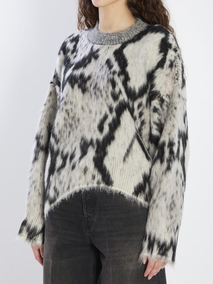 The Attico Python-print sweater