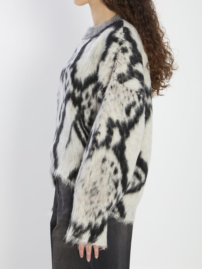 The Attico Python-print sweater
